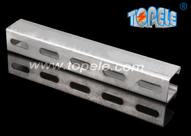 Đen HDG Slotted Plain Strut Unistrut kênh để hỗ trợ ống dẫn 41X 41MM