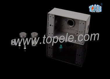 Hộp điện cho dây chuyền mạch chi nhánh nhôm đúc chết hộp chống thời tiết / hộp ổ cắm điện hai băng đảng