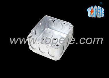 Các hộp điện thép galvanized và nắp / 4 Inch Box đường dẫn vuông với Knockouts