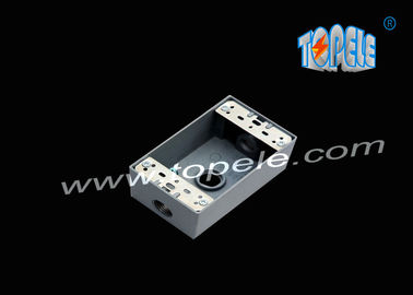 Hộp chống thời tiết bằng nhôm đúc 3 lỗ / 5 lỗ Hộp thoát đồng hồ đơn đúc kim loại đúc