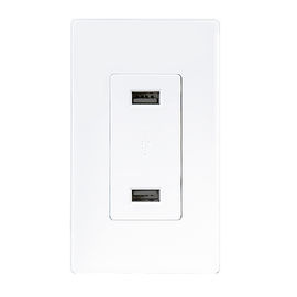 LD-U001 4.2A Smart High Speed USB Charger Outlet, 2 cổng USB với 2 tấm tường