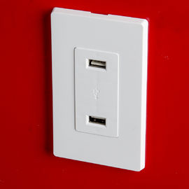 LD-U001 4.2A Smart High Speed USB Charger Outlet, 2 cổng USB với 2 tấm tường