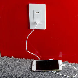 LD-U001 4.2A Smart High Speed USB Charger Outlet, 2 cổng USB với 2 tấm tường