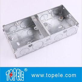 BS4662 GI Switch Một băng nhóm / Hai băng nhóm hộp điện và nắp, hộp dẫn đường GI