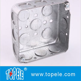 Các hộp điện thép galvanized và nắp / 4 Inch Box đường dẫn vuông với Knockouts
