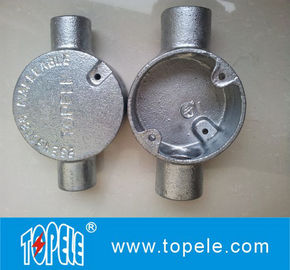 BS4568 Hộp kết nối điện tròn bằng sắt / nhôm có thể uốn cong hai chiều - qua đường