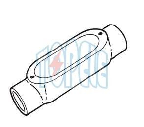 Cơ thể ống dẫn đúc chết nhôm, loại C có dây với nắp / hộp đầu ra