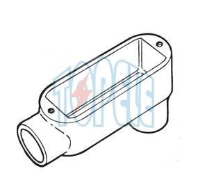 LB Threaded Rigid Aluminium Conduit Body, EMT Conduit Body With Cover (Bộ dẫn điện EMT có nắp)