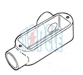 1 Inch nhôm LR loại IP65 EMT có sợi / thân ống dẫn cứng với nắp