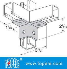 Bảng thép thép thép thép thép ống dẫn nối kết nối Unistrut ống dẫn Splice / góc phụ kiện ISO