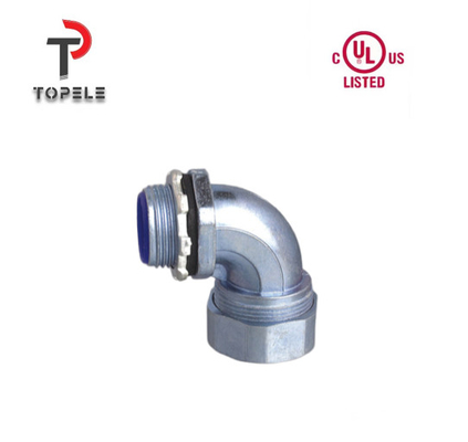 Dòng kết nối ống dẫn dẻo dẻo chất lỏng Zinc Connector 90 độ góc DWJ