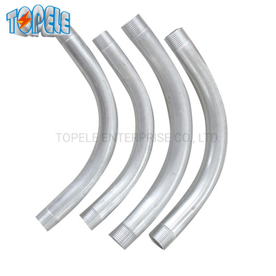 Hướng dẫn cứng 90 độ khuỷu tay IEC61386 20mm-110mm Hot DIP galvanized