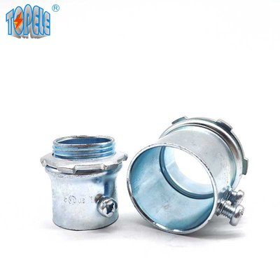 Thép EMT nhựa gốm bộ kết nối vít nén / loại vít