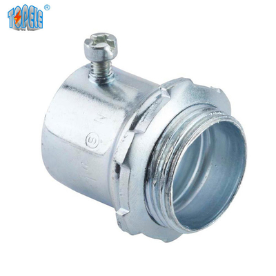 Thép EMT nhựa gốm bộ kết nối vít nén / loại vít
