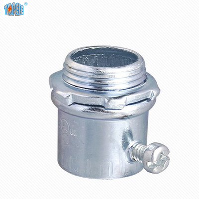 Thép EMT nhựa gốm bộ kết nối vít nén / loại vít