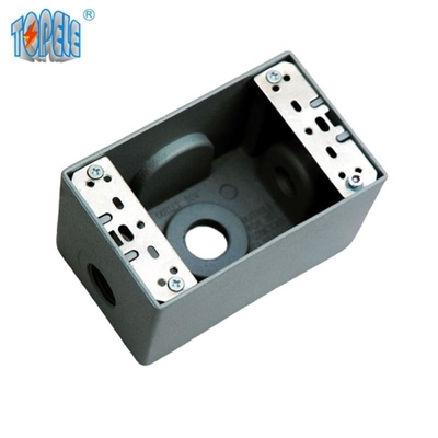 UL Danh sách 4 * 2 nhôm một nhóm thiết bị chống thời tiết hộp đầu ra màu xám