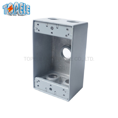 UL Danh sách 4 * 2 nhôm một nhóm thiết bị chống thời tiết hộp đầu ra màu xám