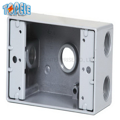 UL Danh sách 4 * 2 nhôm một nhóm thiết bị chống thời tiết hộp đầu ra màu xám