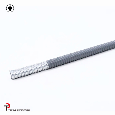 Đường dẫn và phụ kiện linh hoạt PVC thép galvanized điện Xám