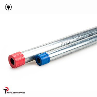 Đường dẫn thép galvanized BS4568 / BS4568 TUBE / GI PIPE với nắp bảo vệ
