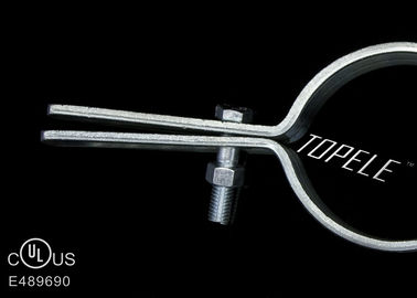 Công nghiệp Silver Pipe Riser Clamp tùy chỉnh cho Cable Support, Building Material Steel Structure Short Tongue Riser C