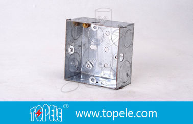 Các hộp điện và nắp bằng thép galvanized trước, hộp BS tiêu chuẩn Anh cho các công tắc