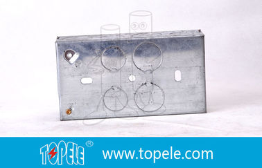 Hộp dây dẫn điện kim loại kẽm, hộp điện vuông và nắp cho đèn chiếu sáng