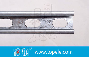 Đen Galvanized 41X41MM Unistrut kênh, HDG khe / đơn giản Strut kênh để hỗ trợ đường ống dẫn