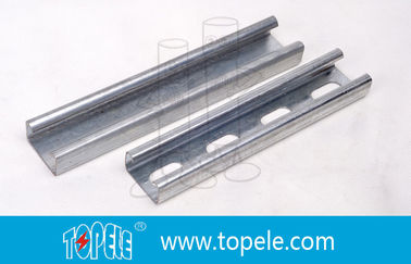 Đen Galvanized 41X41MM Unistrut kênh, HDG khe / đơn giản Strut kênh để hỗ trợ đường ống dẫn