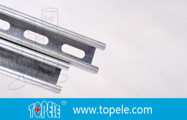 Đen Galvanized 41X41MM Unistrut kênh, HDG khe / đơn giản Strut kênh để hỗ trợ đường ống dẫn