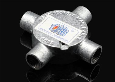 3/4 hoặc 1 Ống kiểm tra khuỷu tay Tee hộp kết nối sắt hình tròn có thể uốn cong cho ống dẫn cứng