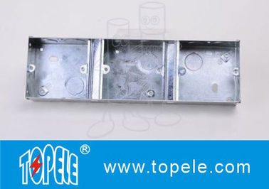 Thép BS4568 Terminal 1+1+1 Gang Box, Electrical Boxes And Covers Thị trường Ả Rập Saudi