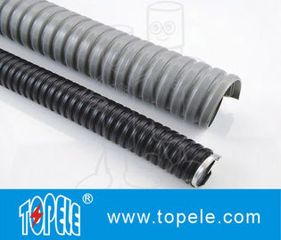 Đường dẫn và phụ kiện linh hoạt PVC thép galvanized điện Xám