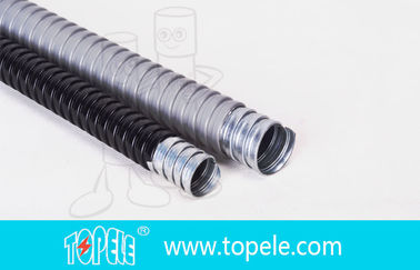 Đường dẫn và phụ kiện linh hoạt PVC thép galvanized điện Xám