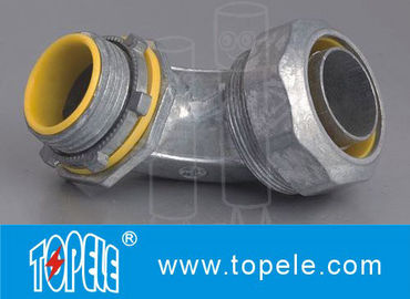 Màu xanh / vàng kẽm đúc linh hoạt chất lỏng dây dẫn chặt chẽ kết nối phụ kiện 90 độ