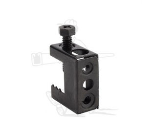 Máy đệm sợi sắt có thể uốn cong, Máy gắn ống ốp galvanized Top Universal Beam Clamps OEM/ Lay In Lugs/ Black Enamel Spring Steel