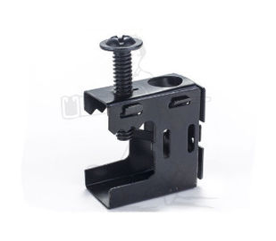 Máy đệm sợi sắt có thể uốn cong, Máy gắn ống ốp galvanized Top Universal Beam Clamps OEM/ Lay In Lugs/ Black Enamel Spring Steel