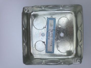 Thép galvanized 4 inch Quadrat Conduit Box, Outdoor Conduit Box với Knockouts