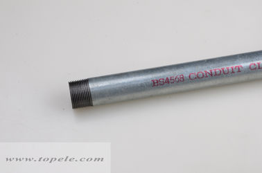 Thép galvanized nóng BS4568 ống dẫn lớp 4 GI ống với máy kết nối và nắp bảo vệ