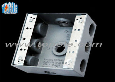Quảng trường chống thời tiết hộp điện 3 lỗ một ổ cắm Gang Outlet phụ kiện