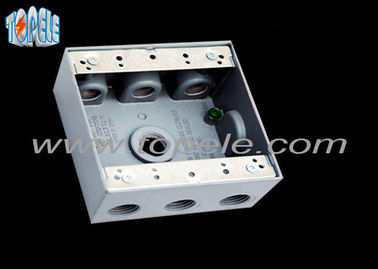 Quảng trường chống thời tiết hộp điện 3 lỗ một ổ cắm Gang Outlet phụ kiện
