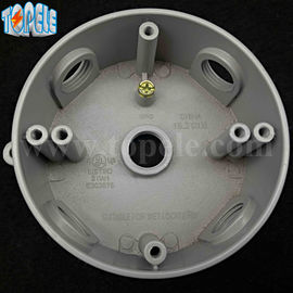 4 &quot; Die Cast Aluminum Round Weatherproof Electrical Outlet Boxes / Extension Rings Các hộp đầu ra điện chống thời tiết