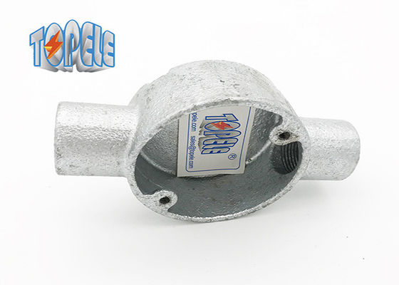 BS4568/BS 31 hộp hình tròn hai đường thông qua Chất gắn ống dẫn GI bằng sắt / nhôm mềm mại