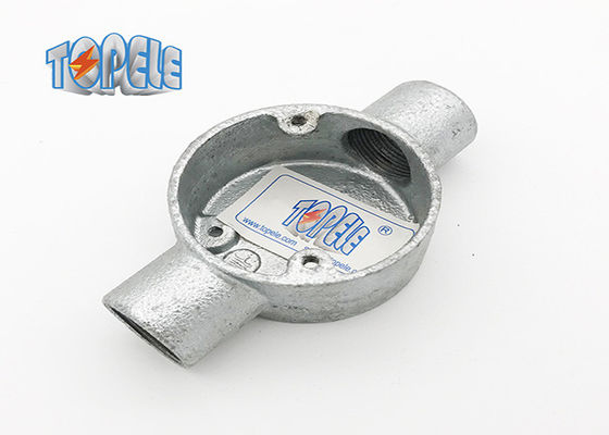 BS4568/BS 31 hộp hình tròn hai đường thông qua Chất gắn ống dẫn GI bằng sắt / nhôm mềm mại