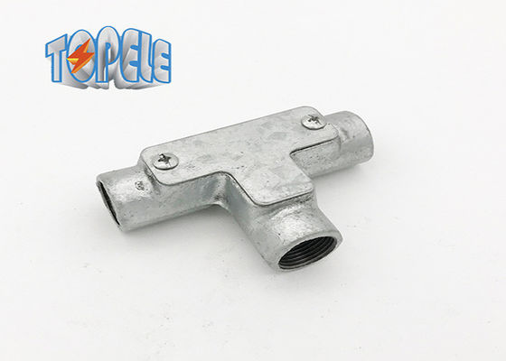 Sắt mềm BS4568 ống dẫn và phụ kiện kiểm tra kênh Tee Cổ tay