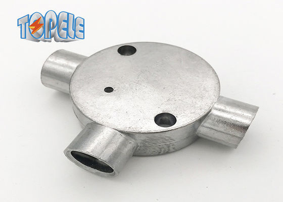 3/4 &quot; 1&quot; BS31 ống dẫn nhôm gắn hình tròn hộp 3 Way / Tee Box Iso