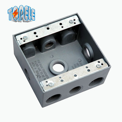 UL Danh sách 4x2 phòng chống thời tiết hộp điện nhôm một / hai ổ cắm