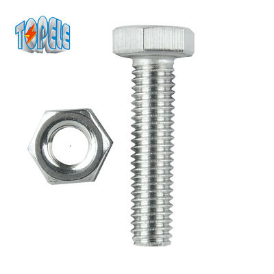 Hot Dip galvanized Stainless Steel 4,8 M2 Hex Bolt And Nut Set