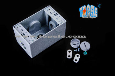 Hộp chống thời tiết bằng nhôm đúc 3 lỗ / 5 lỗ Hộp thoát đồng hồ đơn đúc kim loại đúc