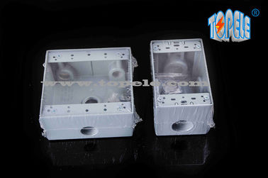 Hộp chống thời tiết bằng nhôm đúc 3 lỗ / 5 lỗ Hộp thoát đồng hồ đơn đúc kim loại đúc